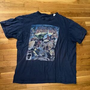 Used Men’s Marvel Super Heroes Secret Wars Graphic Tee - Dark Blue 

Size 3XLT